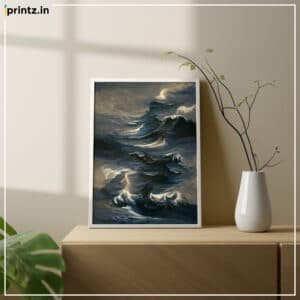 Stormy Waves Artwork Canvas Print